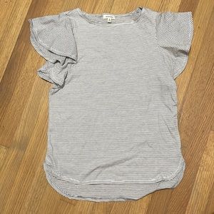 Max Studio ruffled tshirt